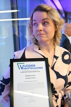 Imetyksen tuki ry:n toiminnanjohtaja Heidi Kervinen.