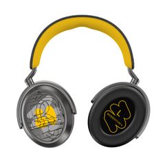 The headphone features a tribute to the iconic HD 414 with yellow accents, brought to life by Truluv's signature style