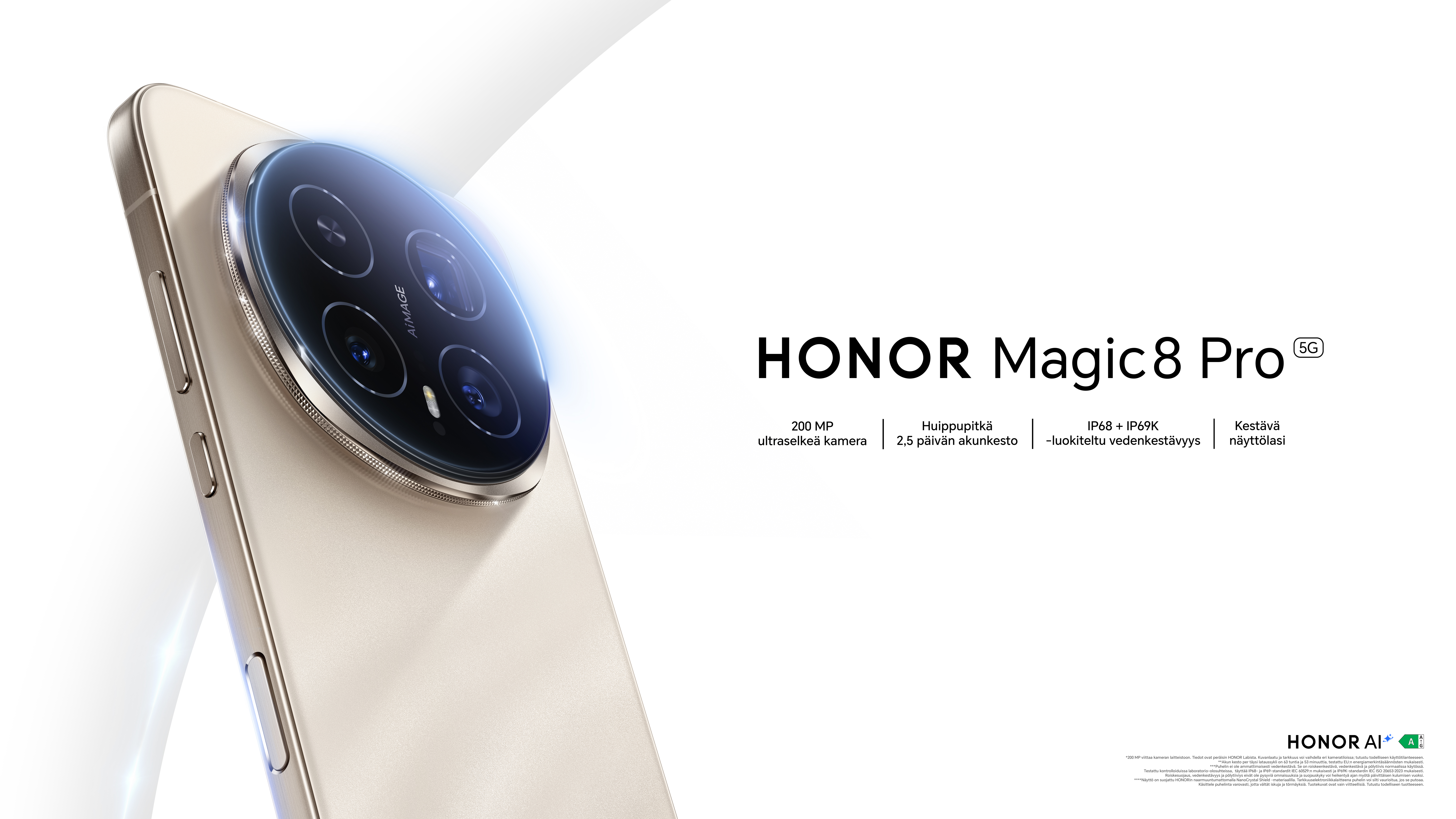 Honor Magic8 Pro nousi kärkiviisikkoon tekoälyvertailussa