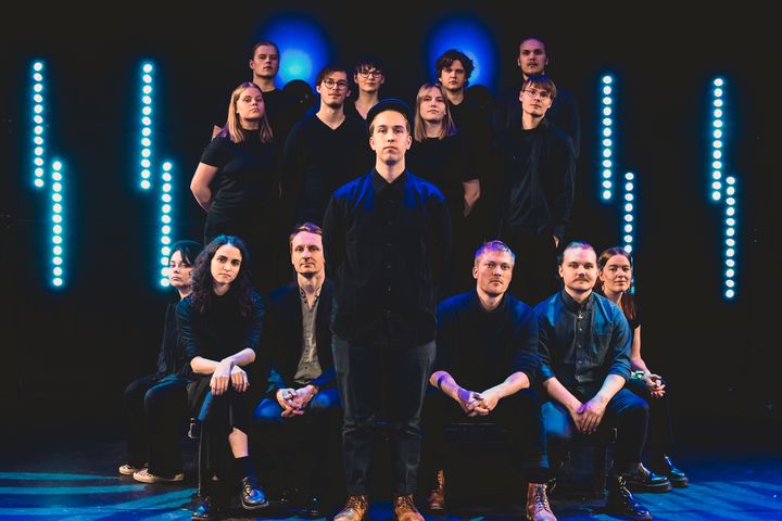 Helsingin Pop & Jazz Konservatoriolta alkunsa saanut Elias Nieminen Ensemble esiintyy Kirjazz & Bluesissa. Kuvaaja Samuel Järvinen.