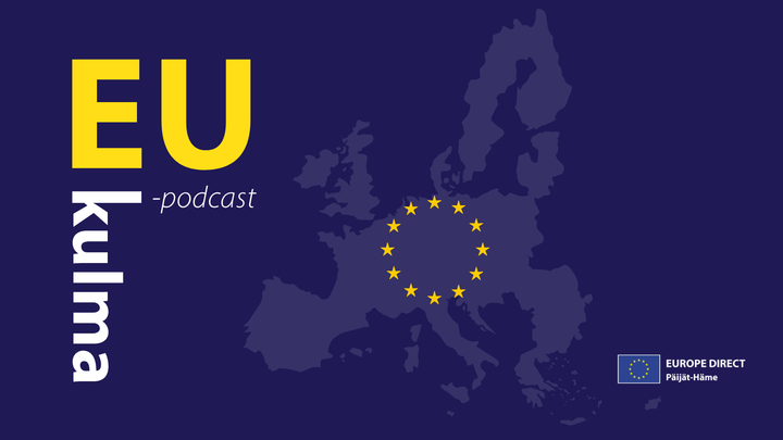 Kuvituskuva. Europe Direct Päijät-Hämeen EU-kulma-podcast.