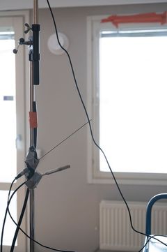 VTT mittalaitteita rivitaloasunnossa.