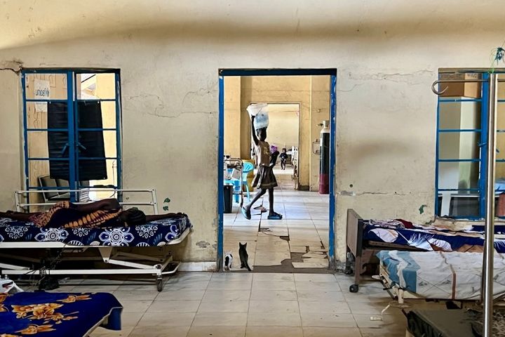 Pelastakaa Lasten tukema sairaala Jonglein osavaltiossa Etelä-Sudanissa.