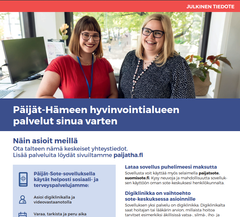 Kaksi hymyilevää henkilöä katsoo kameraan.