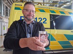 Ihmisen pelastamisesta Elämän Liekki –palkinnolla palkittu Ville Marjanen.