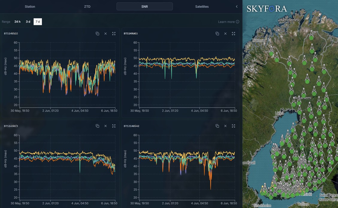 Mobiiliverkkoa käytetään paikannushäiriöiden ja sään seuraamiseen