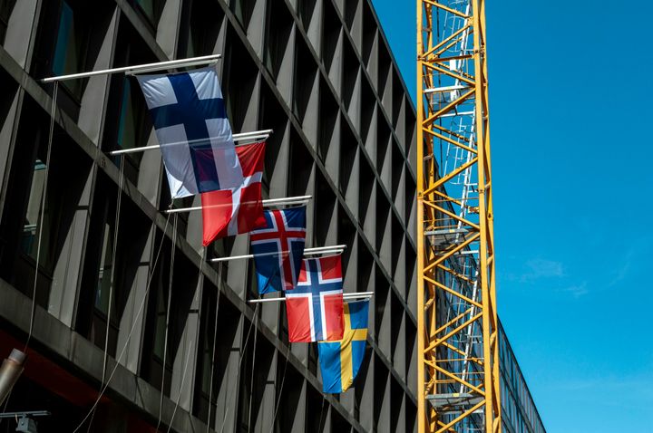 Nordic flags.