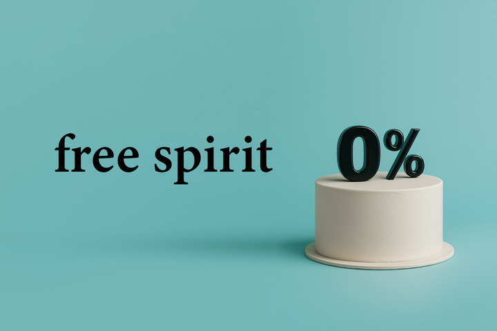 syntymäpäiväkakku ja free spirit 0%
