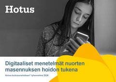Digitaaliset menetelmät nuorten masennuksen hoidon tukena