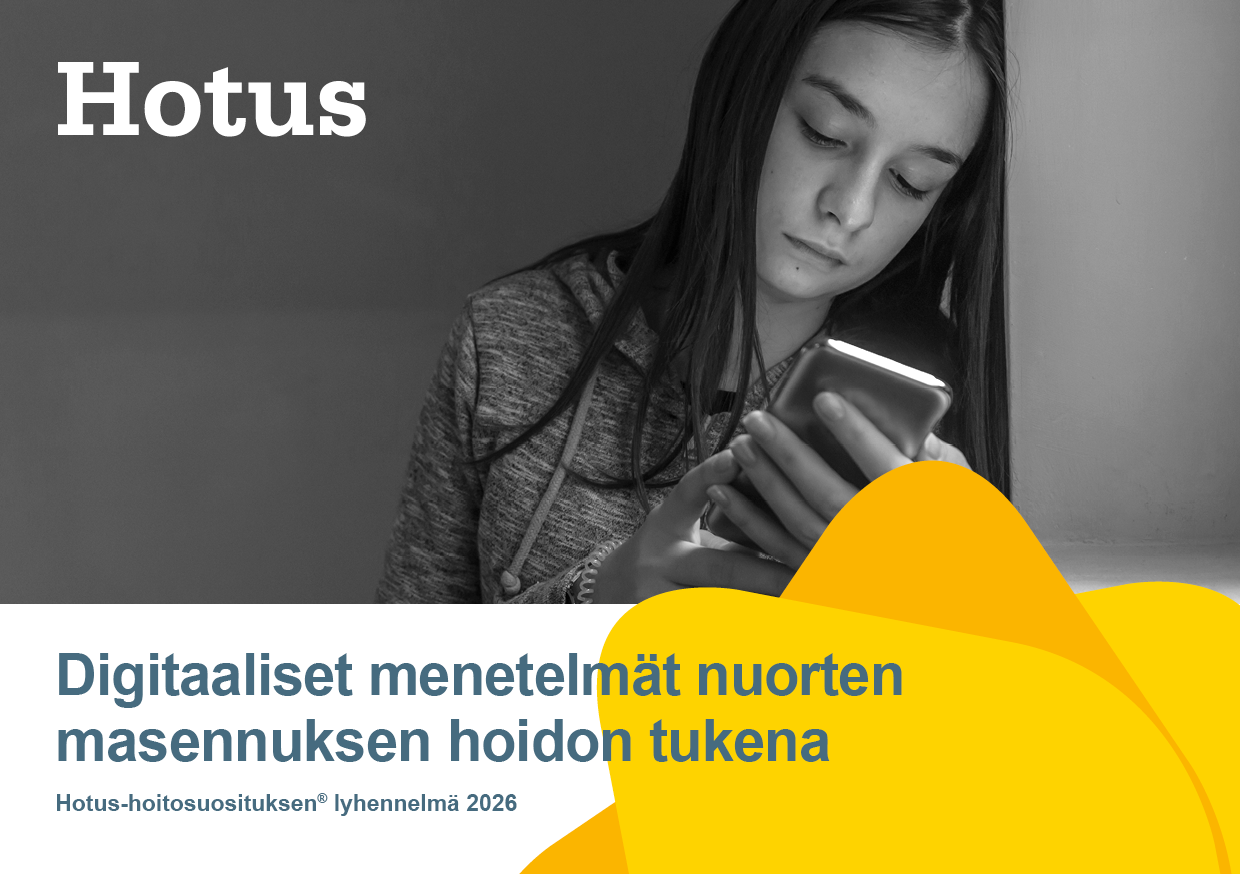 Digitaaliset menetelmät mukaan nuorten masennuksen hoitosuosituksiin