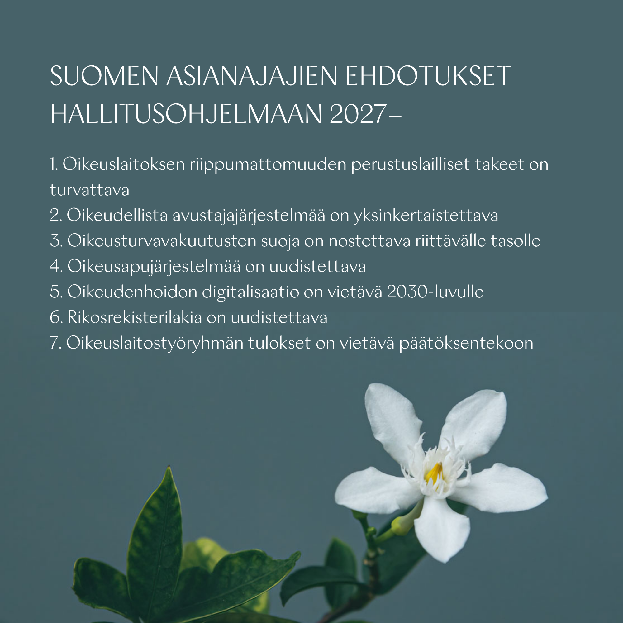 Asianajajaliitto vaatii nopeampia oikeudenkäyntejä ja oikeusavun laajentamista