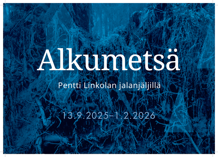Näyttelyilmeen on luonut Taneli Eskolan valokuvan pohjalta Jarkko Mäki-Kojola / GKM.
