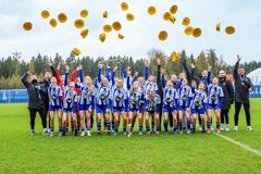 HJK juhli T15-ikäluokan Suomen mestaruutta Eerikkilässä.