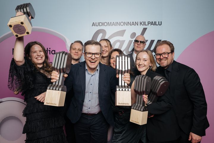 Vuoden paras audiomainos on "Lottien pieni pala Suomea" (Fazer, SEK, Miracle Sound ja Dagmar)
