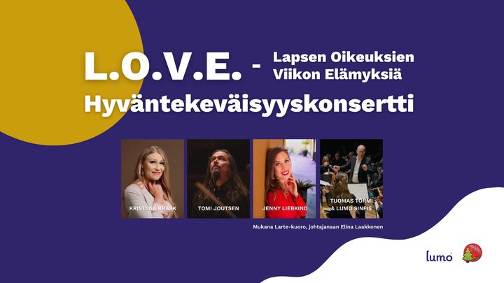 L.O.V.E. Hyväntekeväisyyskonsertti Lohjalla 18.11.