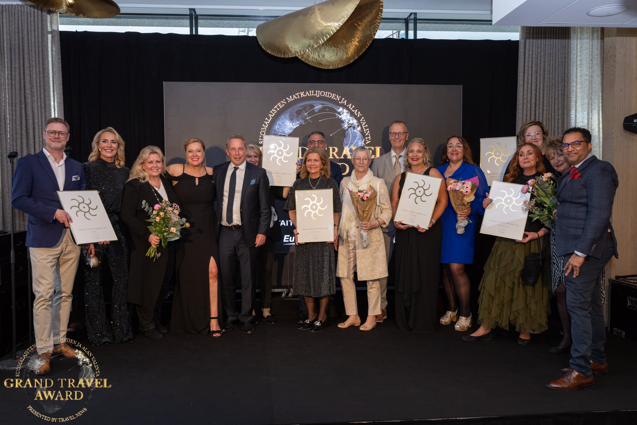 Matkailualan parhaat valittiin Grand Travel Award -gaalassa