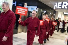 Pihasauna flash mob Oulussa 14.12.2024.