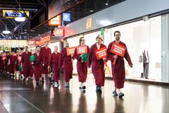 Pihasauna flash mob Lempäälän Ideaparkissa 14.12.2024.