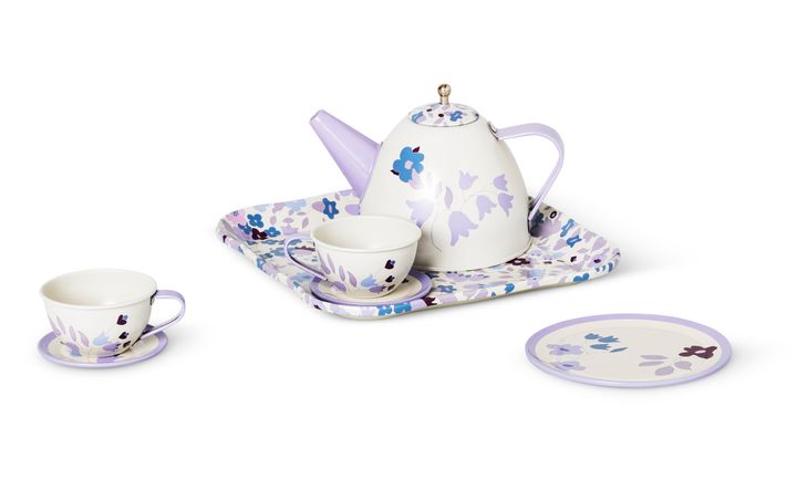 Metallinen teesetti, 9 osaa.