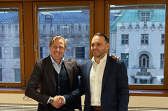 Mathias Carling (CEO, Communardo Nordic) ja Olli Porola (CEO, Ambientia)