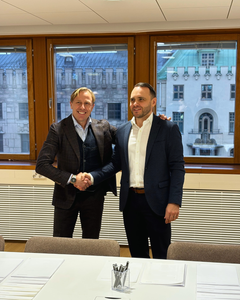 Mathias Carling (CEO, Communardo Nordic) ja Olli Porola (CEO, Ambientia)