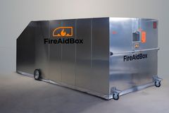 FireAidBox Oy:n alkusammutustalli.
