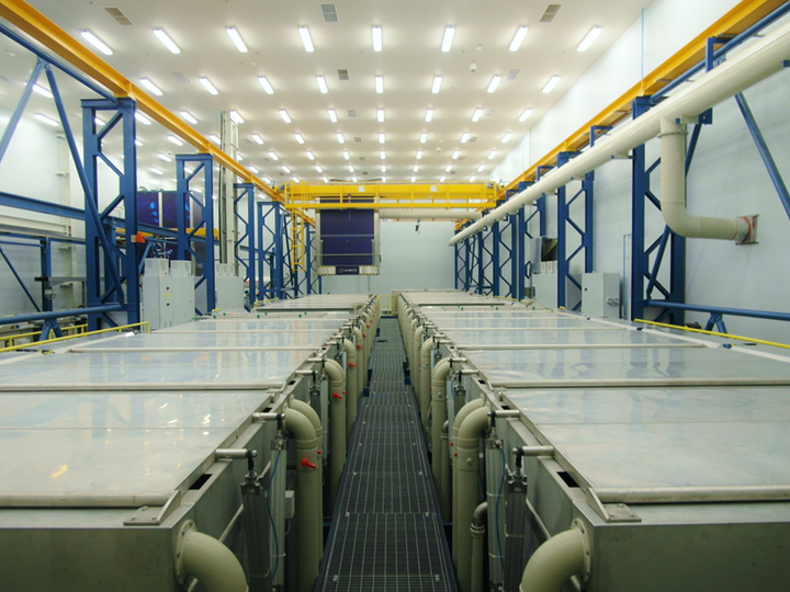 Galvatekin toimittama ilmailuteollisuuden puhdistuslinjasto.