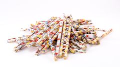 Sustainable Angry Birds straws by Dolea