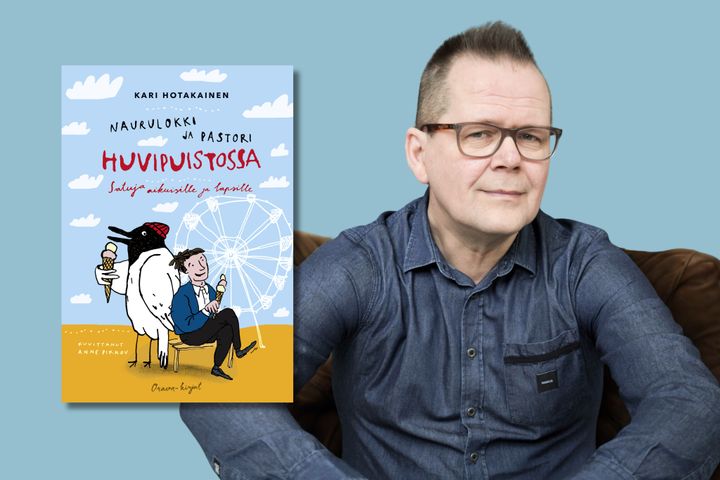 Naurulokki ja pastori huvipuistossa -kirjan sadut ovat yhtä aikaa riehakkaan absurdeja ja täysin totta.
