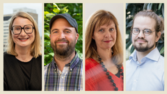 Johanna Kaakinen, Kari Kaunisto, Linnea Karlsson ja Joonas Uotinen