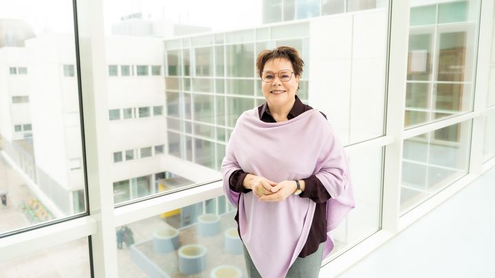 Benita Heiskanen lähikuvassa.