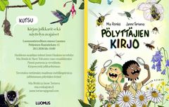 Kutsu avajaisiin ja julkistustilaisuuteen, jossa on käytetty kirjan ja näyttelyn kuvitusta