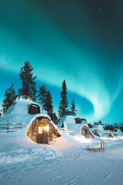 Kammi Glass Igloo Suite at Apukka Resort, Rovaniemi, Lapland Finland