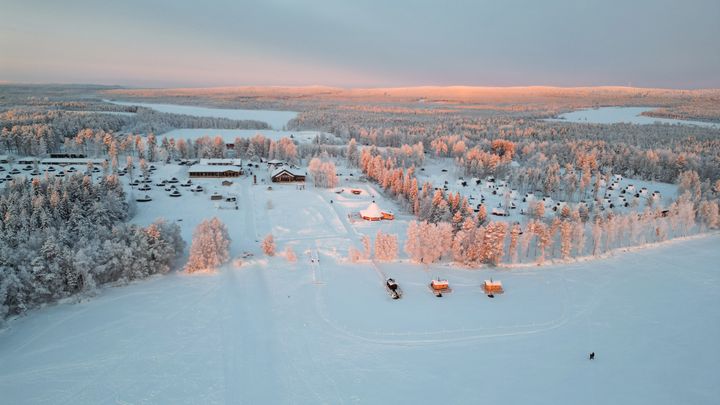 Apukka Resort ilmasta kuvattuna