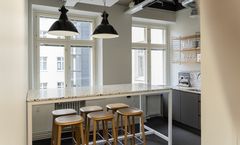 Keittiöt kuuluvat myös uusien toimistojen varustukseen.