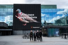 Freepressin ydintiimi, vasemmalta, Joel Uussaari, Aleksi Kaistinen, Joonas Sandell, Erik Rekola