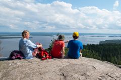 Matkailijat ovat taivaltaneet Kolin maisemien ääreen jo 1800-luvun loppuvuosina.