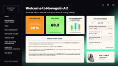 Novogain AI käyttöliittymän havainnekuva.