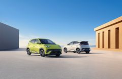 Uusi kyytipalvelu Little Bolt perustuu täyssähköisiin BYD Dolphin Surf -ajoneuvoihin. Kuva: BYD