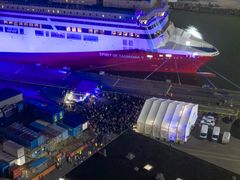 Sail-away party for the Spirit of Tasmania V RoPax ferry on 29 October 2025