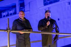 Sail-away party for the Spirit of Tasmania V RoPax ferry on 29 October 2025