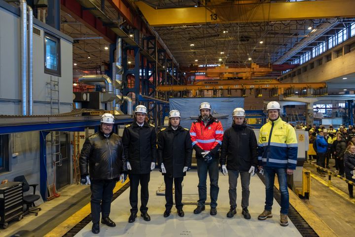 Neljännen RMC:llä merivoimille rakennettavan monitoimikorvetin tuotannon aloitus 14.1.2026