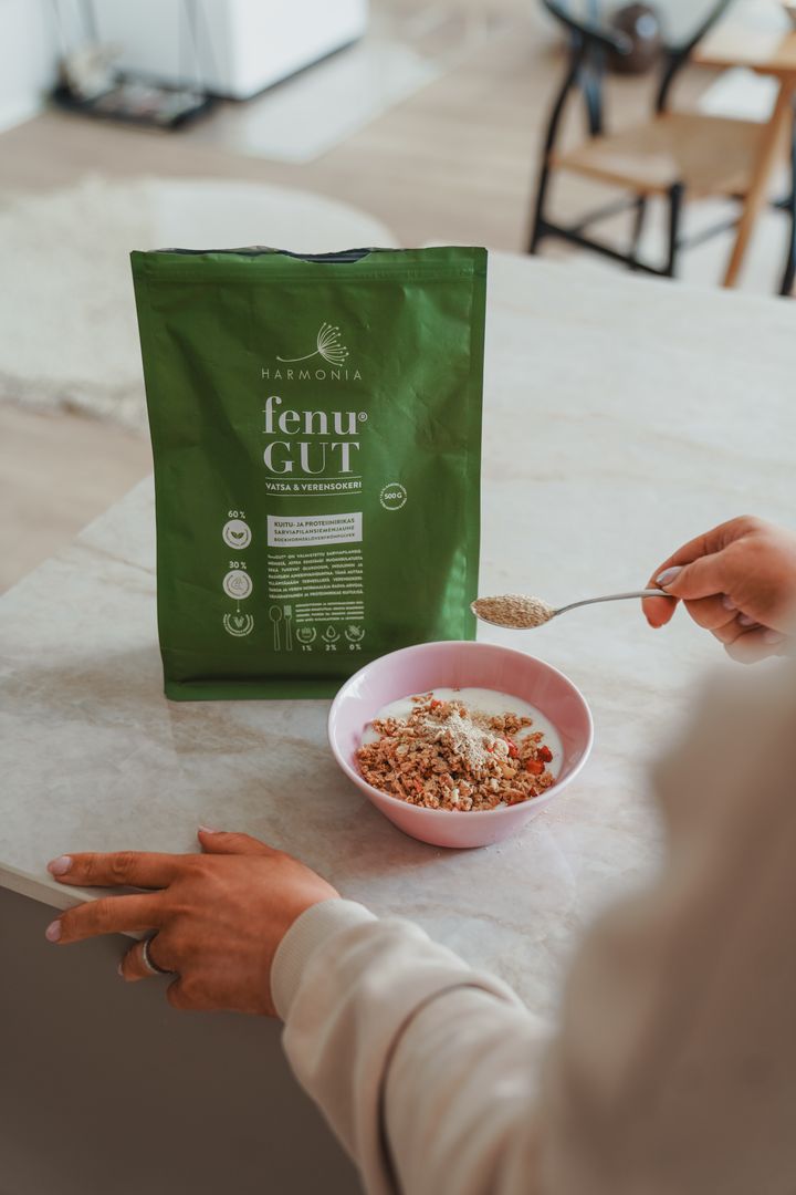 Kuitujauhe ruokaan lisättynä