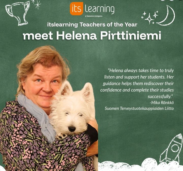 Helena Pirttiniemi vuoden opettaja ItsLearning