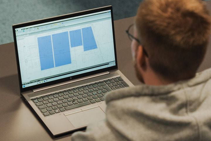 JCAD AI on luotu tunnistamaan tiloja ja alueita suoraan kaiken tasoisista pohjapiirustuksista.