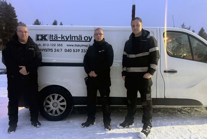 Itä-Kylmän voimakolmikko Tero Ikonen, Jarno Pakarinen ja Joonas Vattulainen.