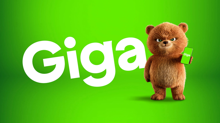 Giga Mobiilin tunnushahmo, Giga-karhu.