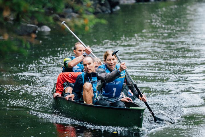 Voittajajoukkue Lane 4 Adventure Teamin (kuvassa) lisäksi koko kilpailuradan kiersi vain viisi muuta joukkuetta.