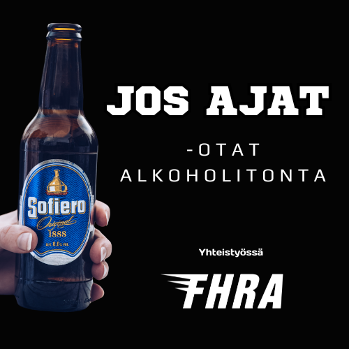 Jos ajat - otat alkoholitonta kampanja tuo vahvasti esiin alkoholittomat tuotteet FHRA - tapahtumissa.