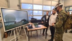 In the picture above, ProVerse CTO Antti Vikman (center) demonstrates ProVerse's remote-control solution for a ground robot to a member of the German Armed Forces (right), alongside Konrad Bielecki of Fraunhofer FKIE (left). The demonstration was given at the 8th Symposium on Augmented Reality, Virtual Reality and Mixed Reality in the Bundeswehr, held on 24–25 September 2025 at the Artillery School in Idar-Oberstein, Germany.